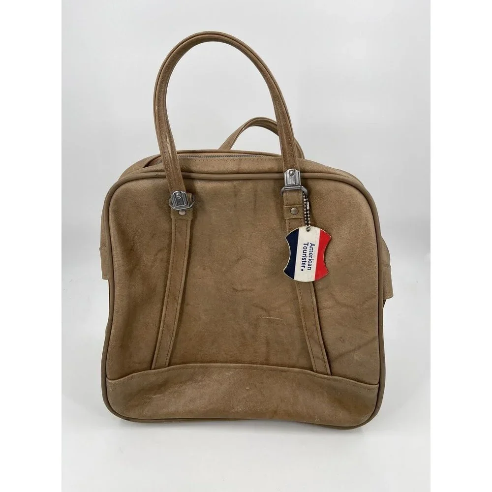 Vintage‎ 1960s American Tourister Brown Weekender